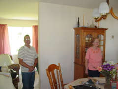 Roger
     and Sharon in dining room